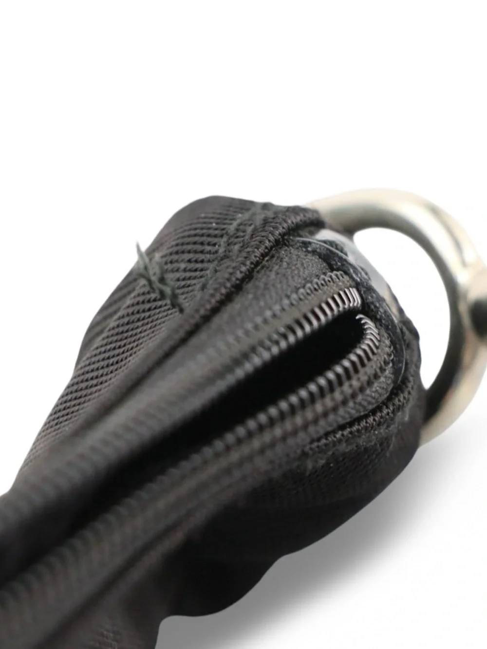 Vintage Gucci Black Nylon Canvas Bamboo Handle Shoulder Bag GG Jacquard Hobo